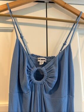 Steve Madden Light Blue maxi dress with Front Ring